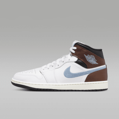 Air Jordan 1 Mid SE GS White / Grey / Oxidized Green - Jul